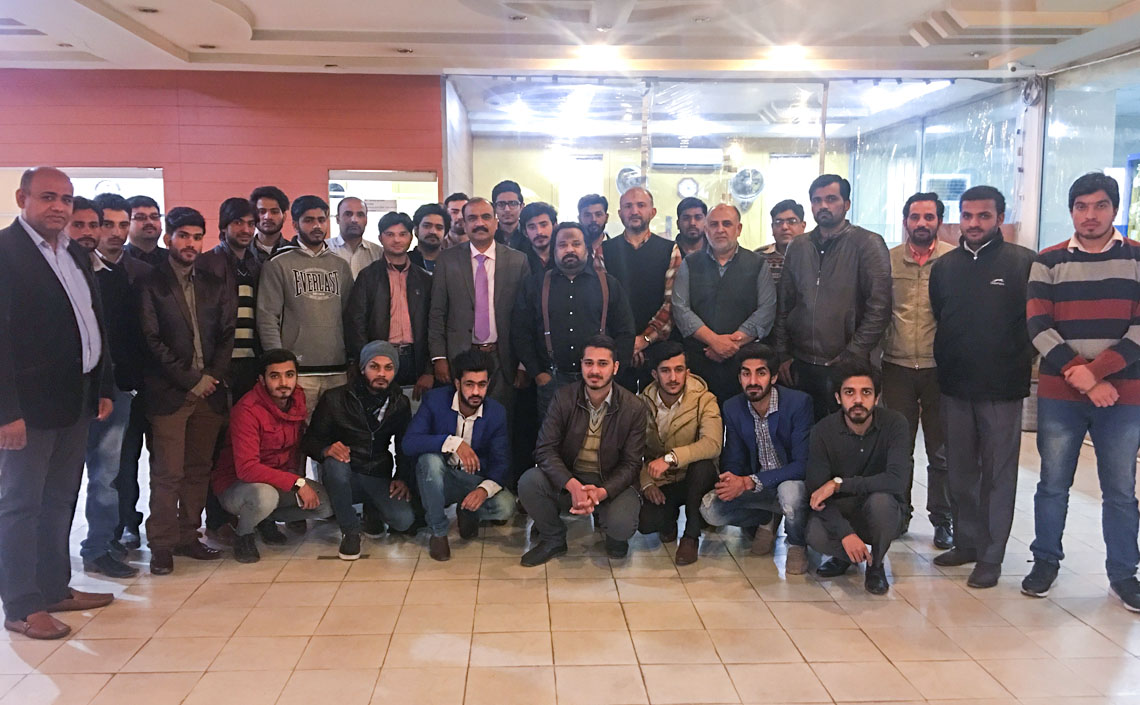 Mr. Arifullah and first batch of Islamabad Cable Sales Force after a training a session