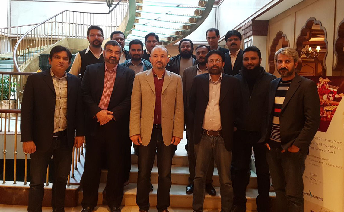 Mr. Shahid Maqsood with Managers of WorldCall Telecom at Avari Hotel Lahore